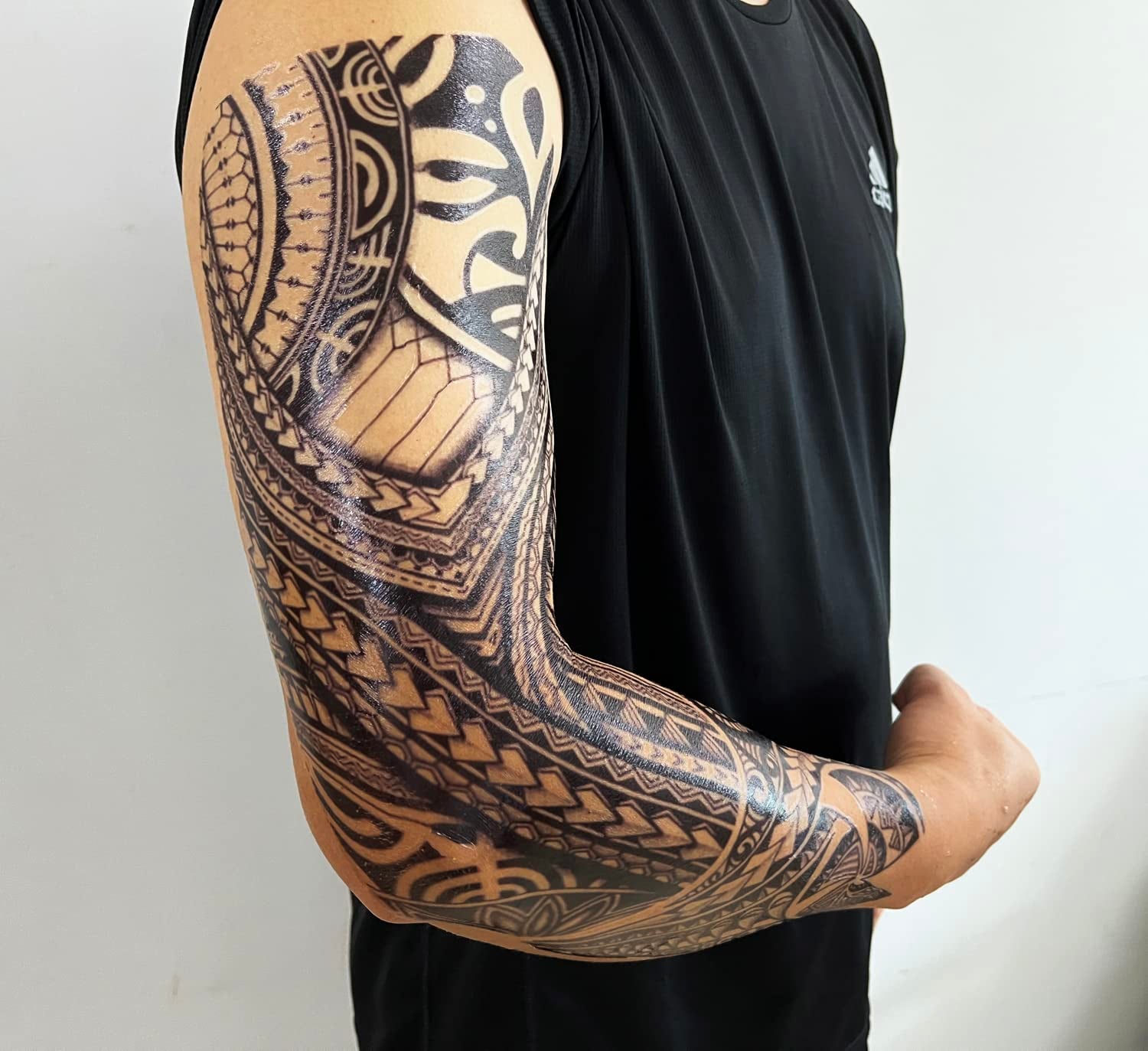 15 Sheets Tempoary Tattoo Sleeves for Men Women - 5 Full Arm Tattoo Sleeves & 10 Half Arm Tattoo Stickers- Realistic Temporary Tattoos for Halloween, Cosplay, and Parties