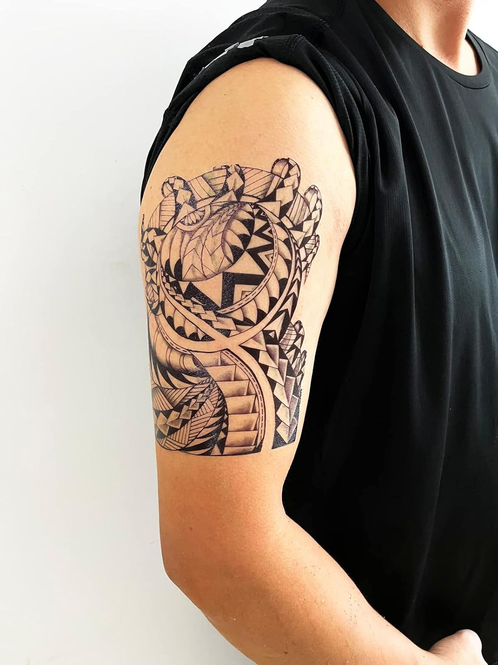 15 Sheets Tempoary Tattoo Sleeves for Men Women - 5 Full Arm Tattoo Sleeves & 10 Half Arm Tattoo Stickers- Realistic Temporary Tattoos for Halloween, Cosplay, and Parties